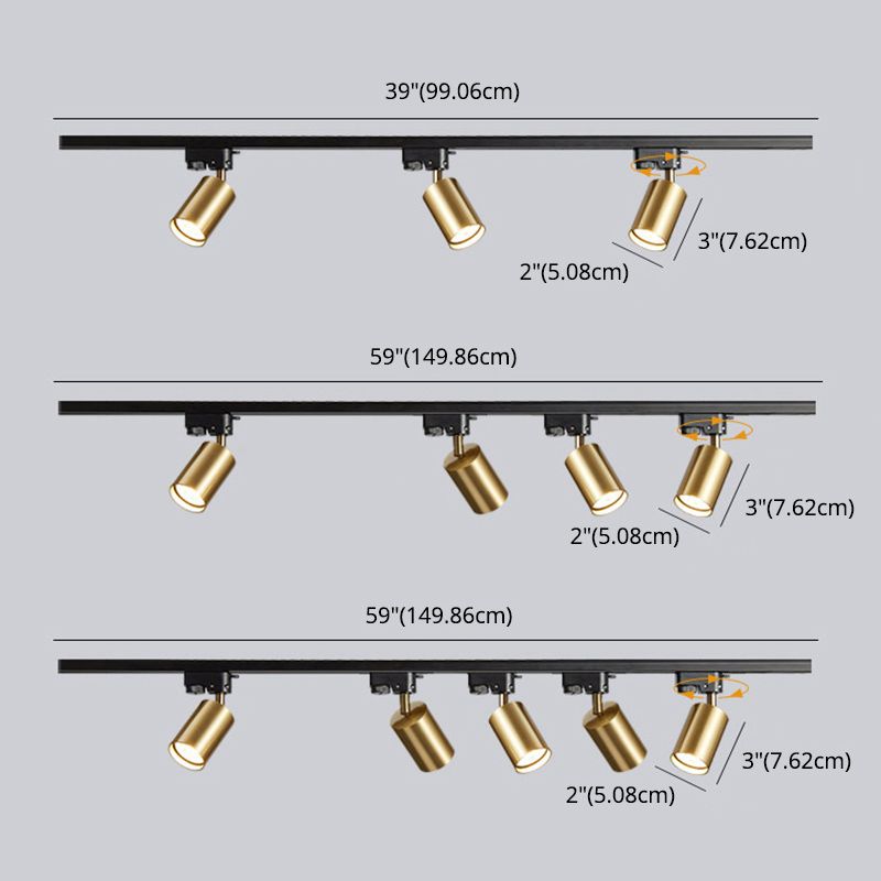 Metalen Shaded Plafond Opgezette Fixture Hedendaagse Stijl Plafond Lamp in Goud