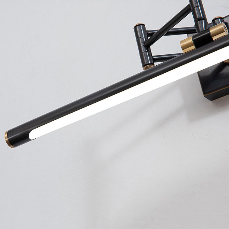 Modern Vanity Light Fixture Linear Metal 1-Light Wall Mounted Light Fixture