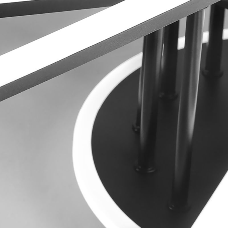 Lampada da soffitto a semi-incasso Line Lampada da soffitto moderna in metallo per soggiorno a LED