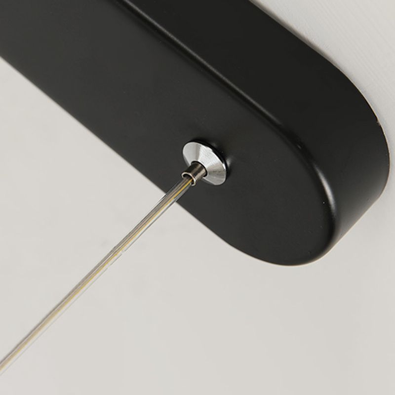 Zeitgenössische Insel Licht Rechteck Metall 1 helle Insellichter in Weiß