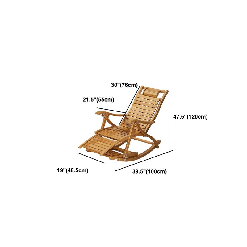 Traditional Rocking Chair Solid Wood Plain Indoor Rocker Chair