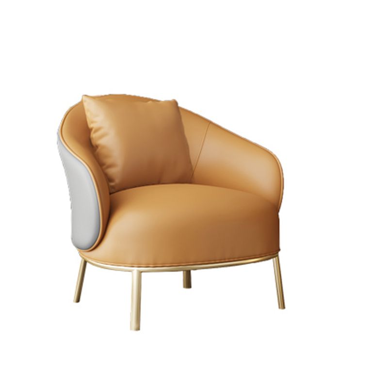 Solid Wood Lounge Chair Water Resistant Side Chair with Metal Legs