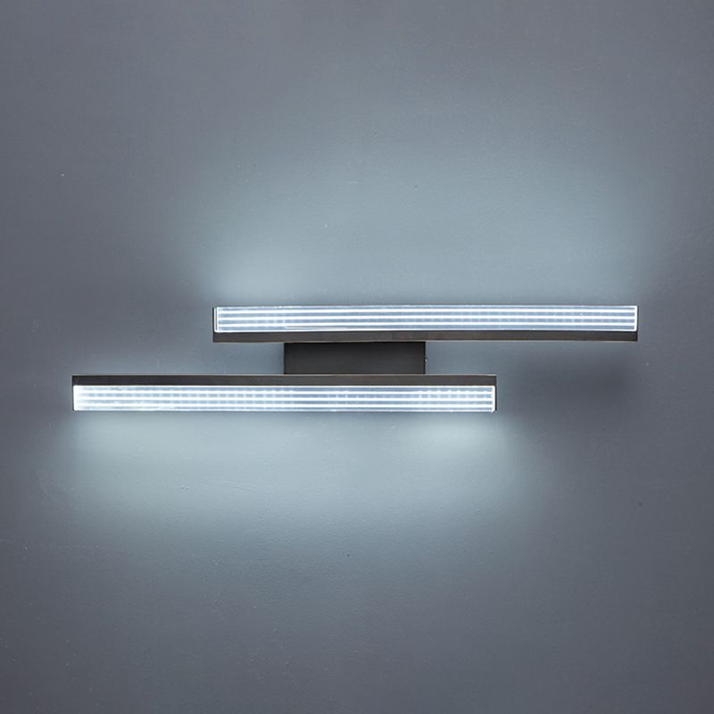 2-Light Linear Wall Light Modern Metal Wall Lights for Living Room