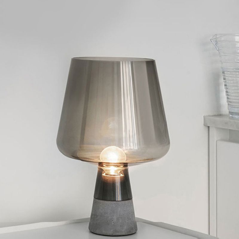 Één bol eigentijdse tafellamp helder glazen bureau decoratie slaapkamer nachtlicht
