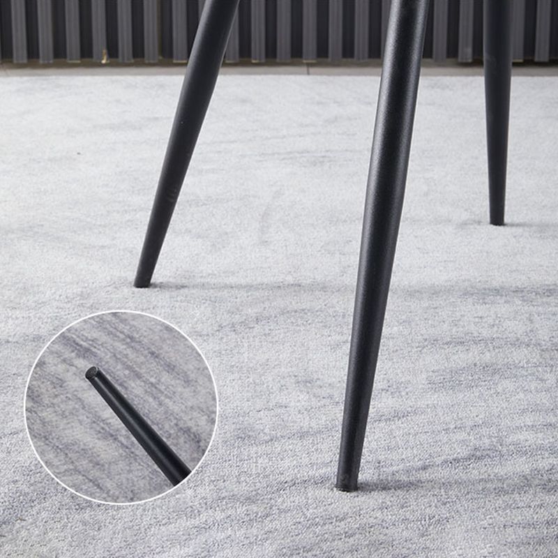 Silla de comedor de metal moderno Silla lateral con respaldo para uso en restaurantes