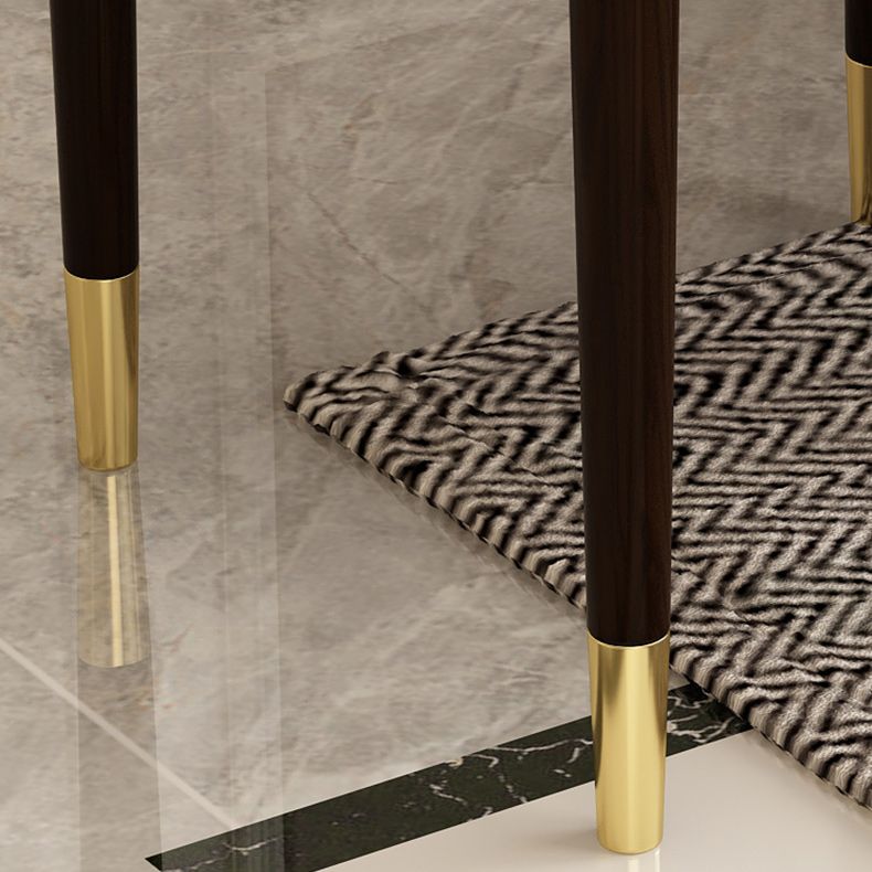 Modern Round Wooden Tray Top Coffee Table 4 Legs Cocktail Table