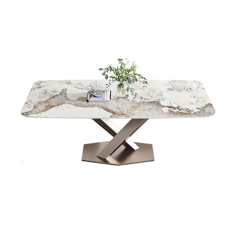 Modern Style Sintered Stone Dining Table Set 1/2/5/7 Pieces Dining Set for Home Use