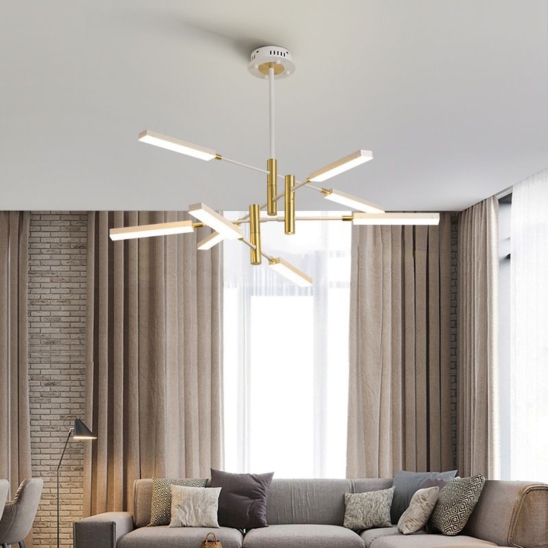 Postmodern metalen multi-tier kroonluchter verlichtingsarmatuur LED kroonluchter hanger voor zitkamer