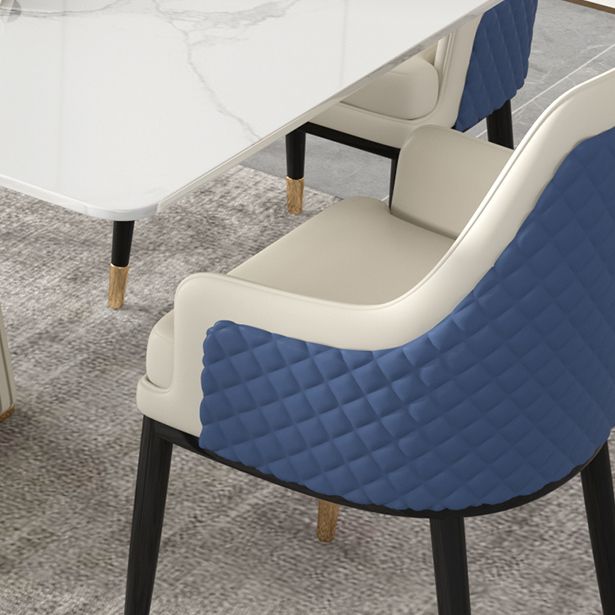 Nordic Sintered Stone Top Dining Set Rectangle 1/2/5/7 Pieces Dining Table with Chairs