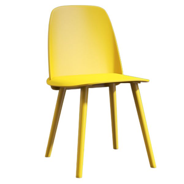 Glam Style Side Chair Plastic Indoor Dining Chair (Set of 2)