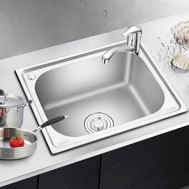 Modern Style Kitchen Sink Stainless Steel Dirt Resistant Kitchen Sink(Not Included Faucet)