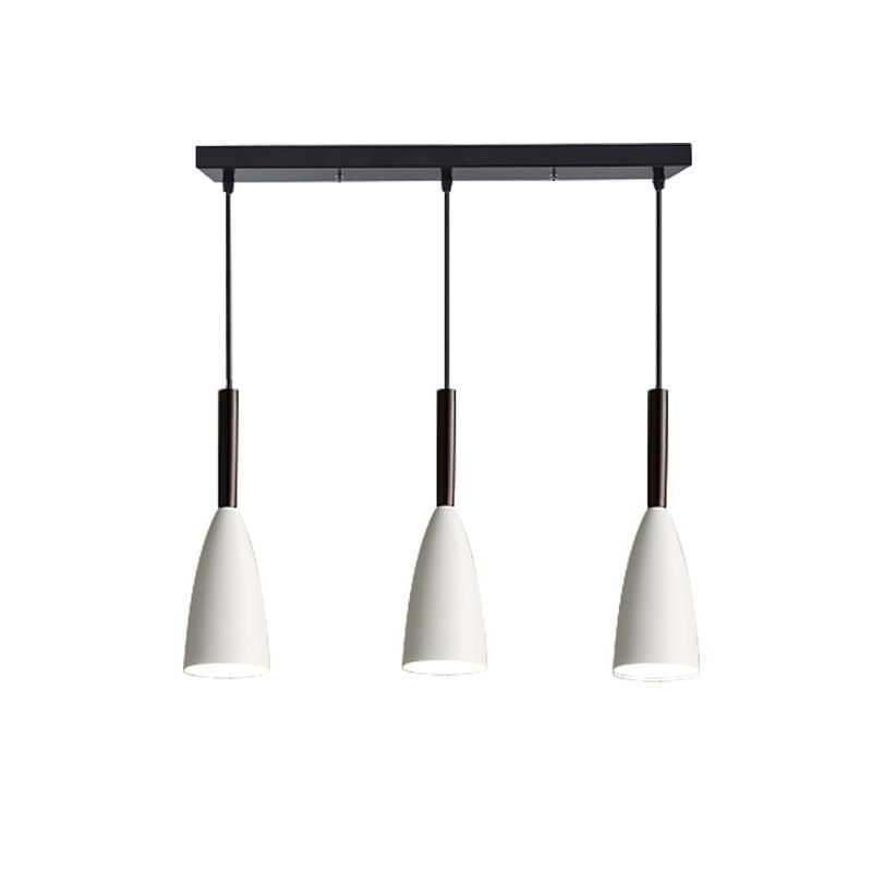 Ultra-moderne sich verjüngte Anhänger-Beleuchtungskörper metallische Hanglampe mit Hangschnur für das Restaurant