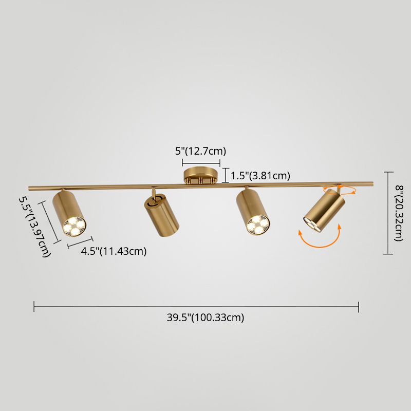 Ideas de iluminación sobre riel nórdico, guardarropa para el hogar, tienda de ropa comercial, fondo, foco dorado montado en superficie de pared