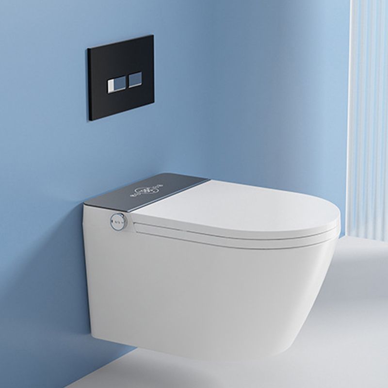 Wall Mount All-In-One Toilet Bowl Contemporary Flush Toilet for Washroom