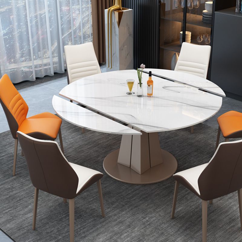 Drop-Leaf Dining Table Contemporary Pedestal Dining Room Table