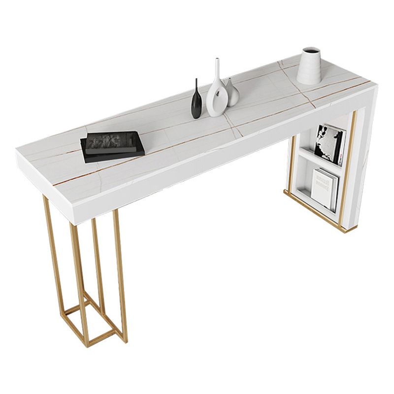 Nordic Glam Bar Counter Table Sintered Stone Table for Kitchen