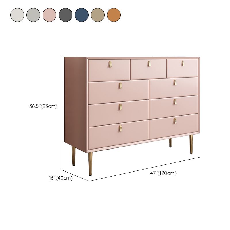 15.6-inch Width Classic Glam Dresser Stone Storage Chest with 5/6/7/9 Drawers