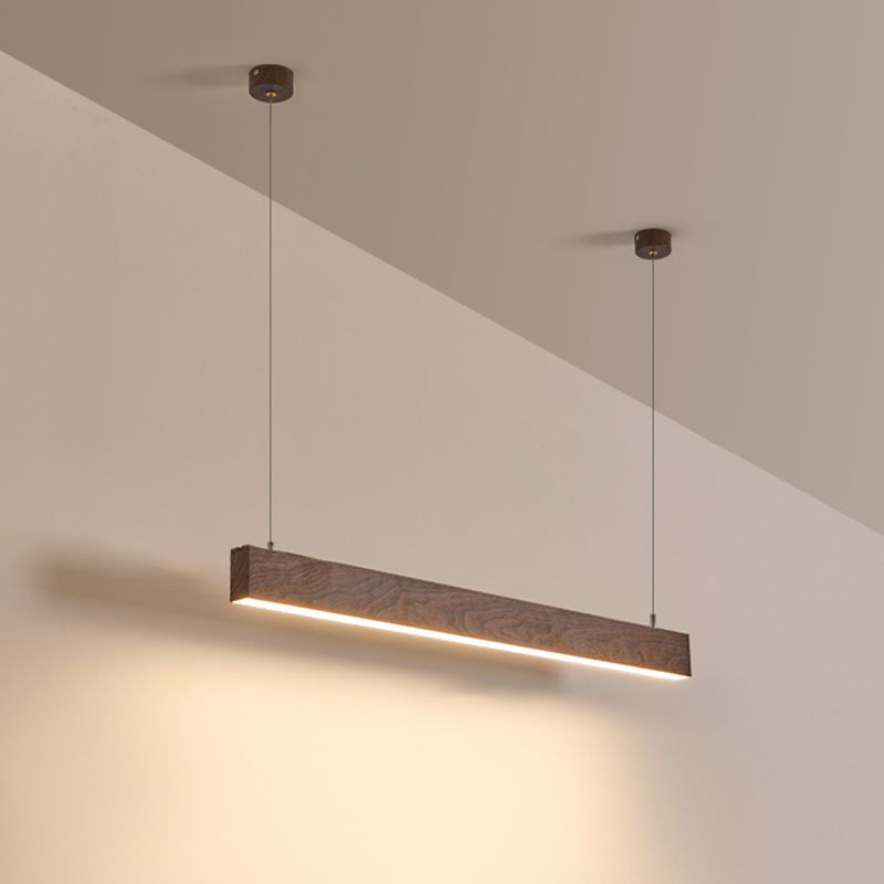 Lustre lustre linéaire lustre de l'île en aluminium contemporain avec une teinte acrylique