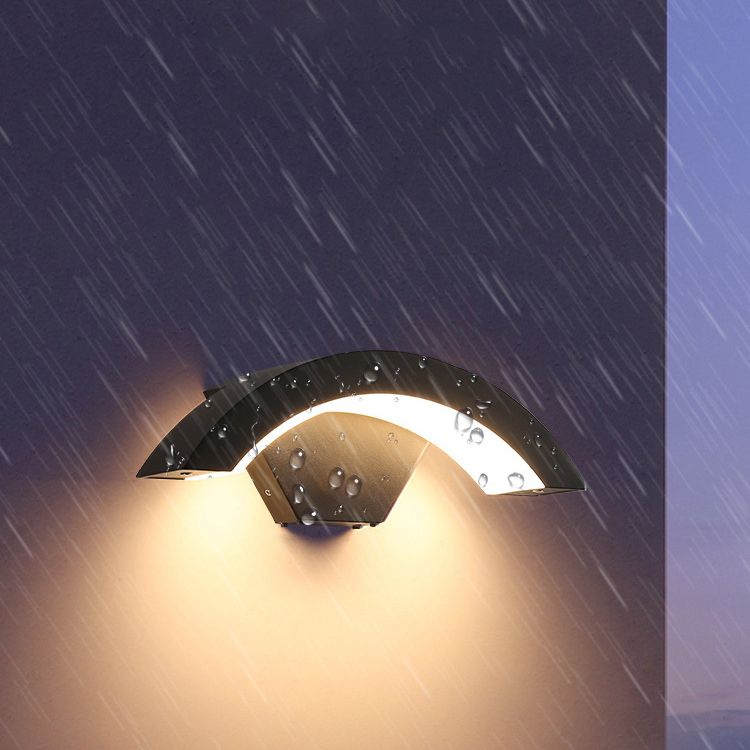 Hedendaagse curve Wall gemonteerde lichten Acrylspoelmontage Wand SCONCE voor balkon