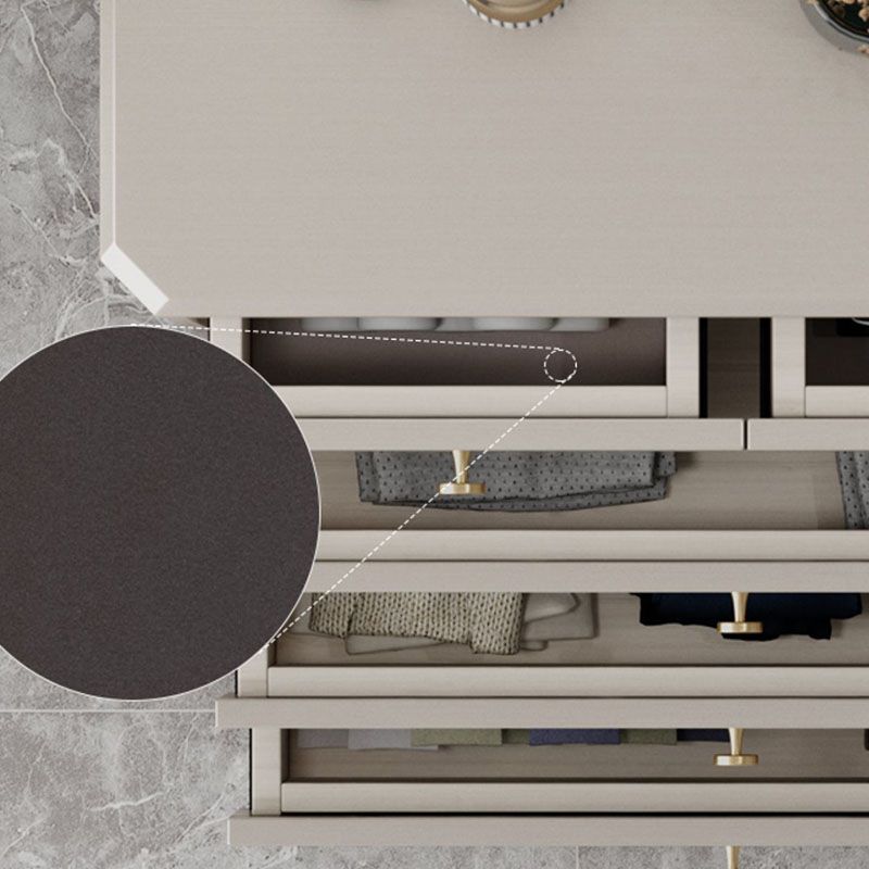 Classic Glam Storage Chest Solid Wood Dresser with 6/8/10 Drawers