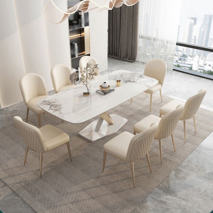 Glam Style Sintered Stone Dining Set 1/4/5/7/9 Pieces Dining Set