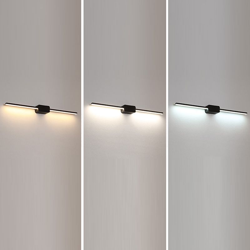 Moderne minimalistische stijl lineaire wand gemonteerd ijdelheid lichten aluminium ijdelheid verlichting ideeën voor badkamer