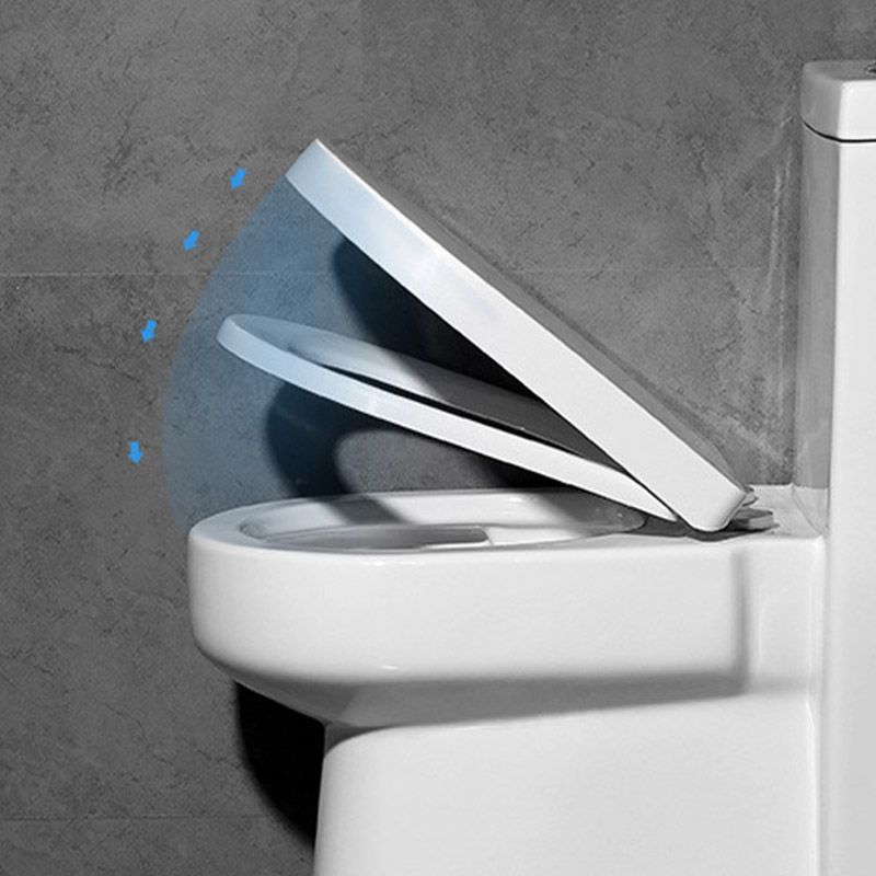 Traditional Cotton White Urine Toilet Siphon Jet Toilet Bowl with Toilet Seat