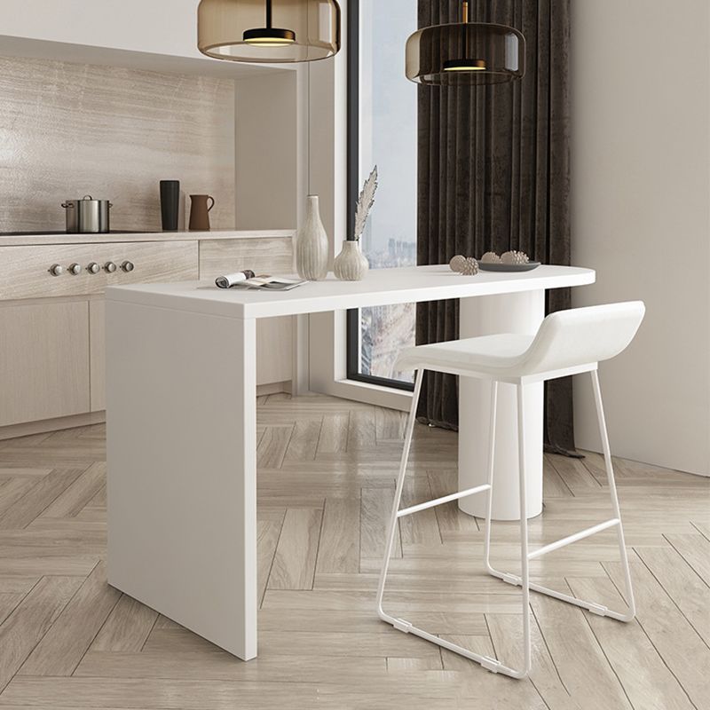 Modern Solid Wood Bar Table Dining Table for Kitchen Living Room