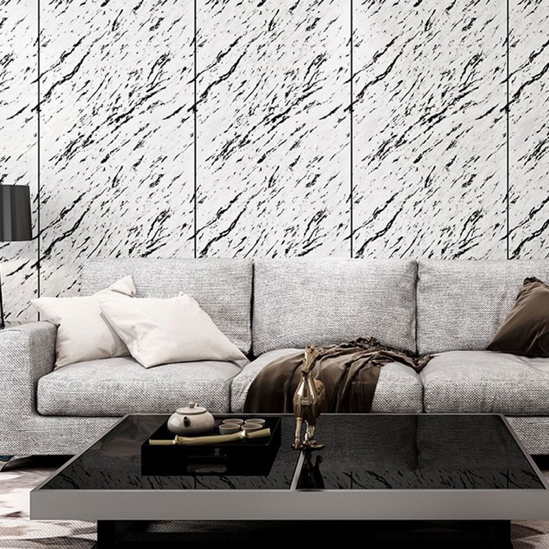 Pastel Color Marble Surface Wallpaper Stain-Resistant Wall Art for Bathroom Decoration