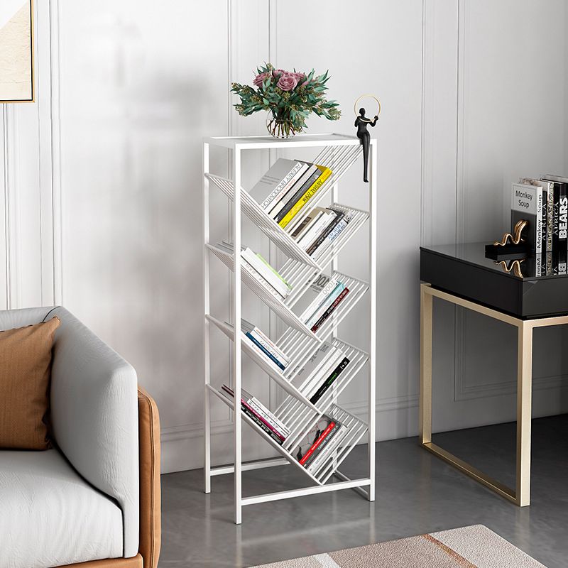Urban Bookshelf Metal Shelf Bookcase with Shelves for Living Room