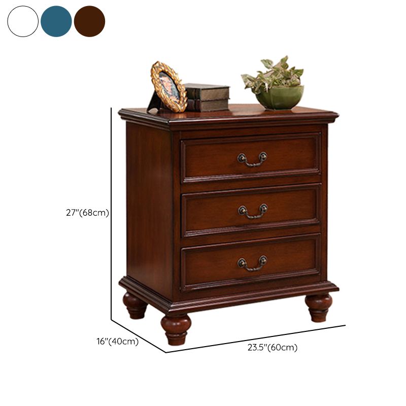 Bedroom Traditional Wooden Storage Chest Vertical Chest with Drawers