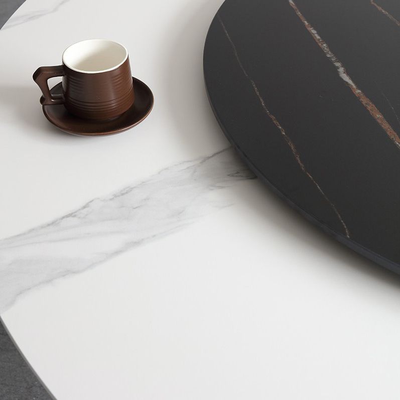 Steel and Slate Table Glam Style Simple Home Round Dining Table