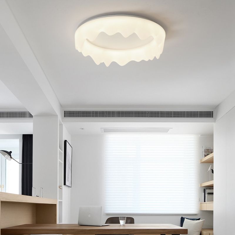 Crown Living Room Ceiling Light Fixture Metal LED Nordic Ceiling Mount Lamp Fixture