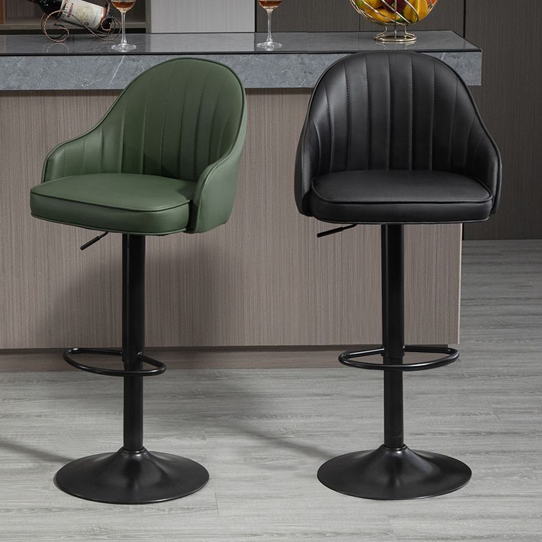 Modern Rotatable Liftable Counter Stool Steel Household Bar Stool with Cushion