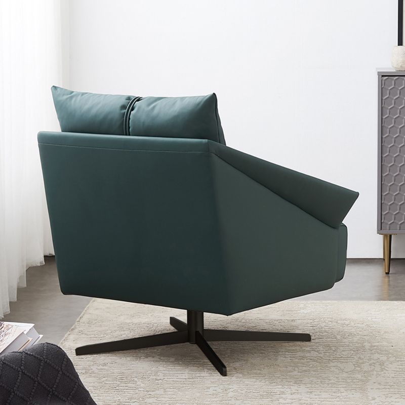 32.68" Long Flared Arms Chair 4-Star Leg Accent Armchair for Living Room