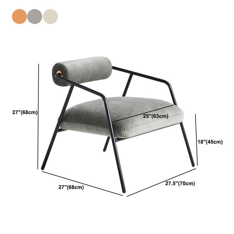 Industrial Style 27.55" Wide Fixed Back 4 Legs Sponge Arm Chair