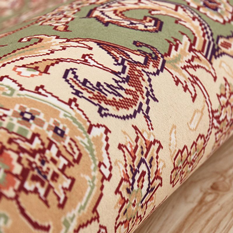 Luxury European Printed Rug Multicolor Polyester Area Carpet Non-Slip Backing Rug for Living Room