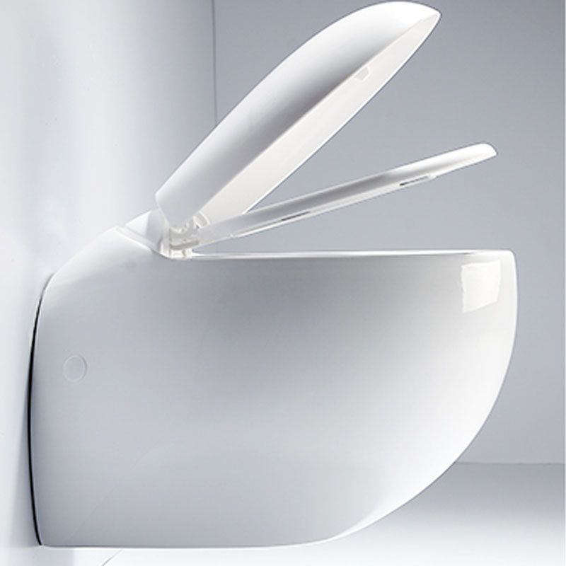 Modern Wall Mount Toilet Gravity Toilet Bowl with Slow Close Seat for Washroom