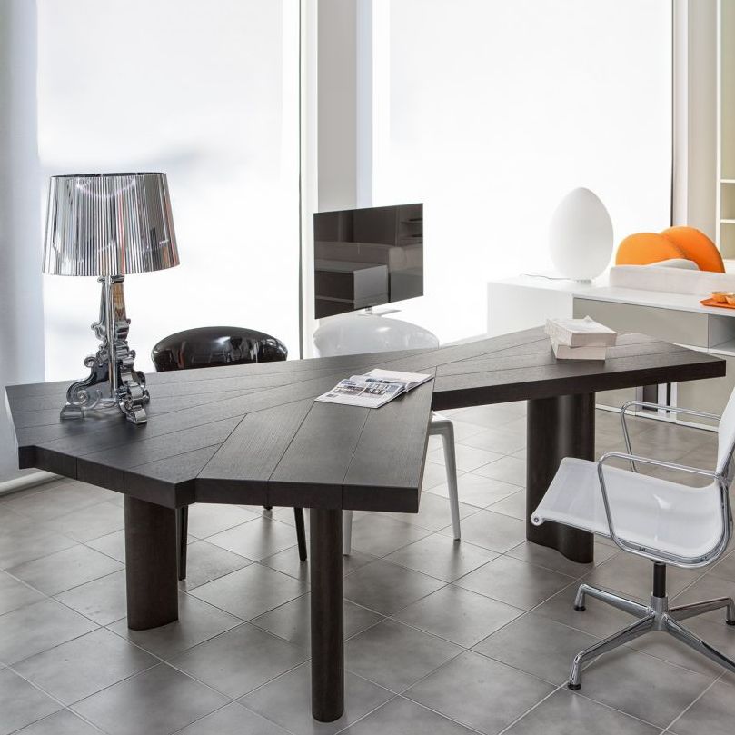 Modern Black and Bround in Wood Counter Table Specialty Dining Table for Kitchen