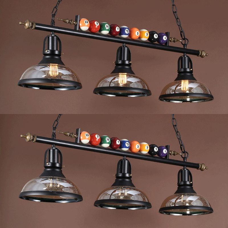 Industrial Style Hanging Lamp Dome Shade Island Light Fixture for Bar (Included Balls)