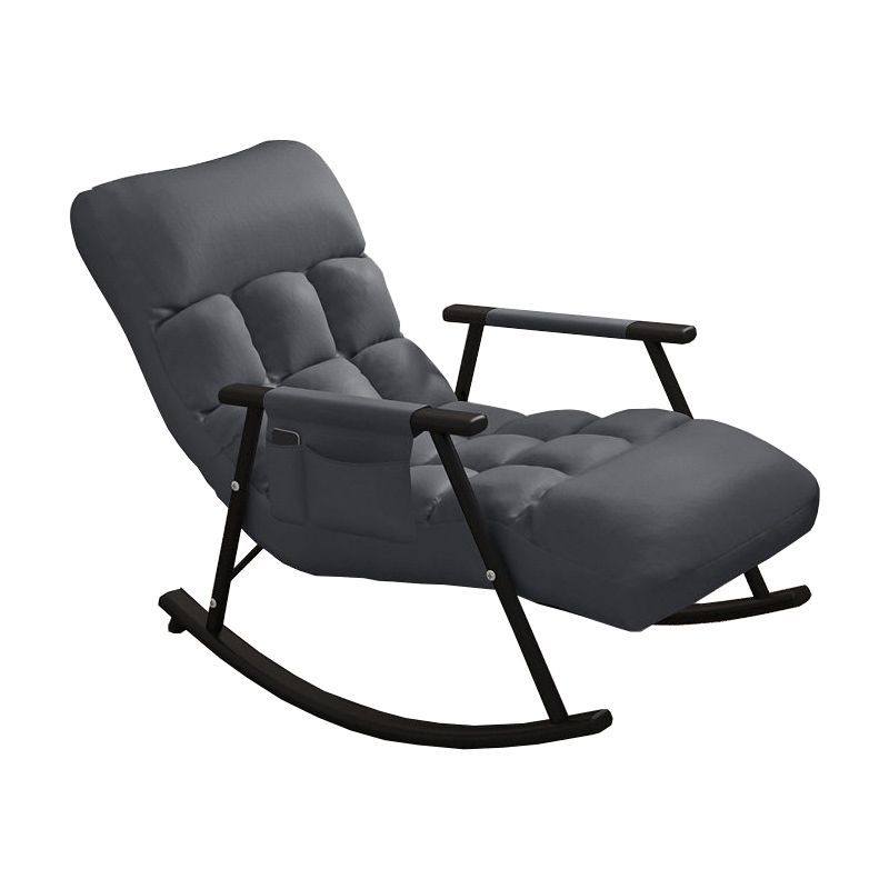 Upholstered Rocking Chair Living Room Rocker Chair with Padded Seat