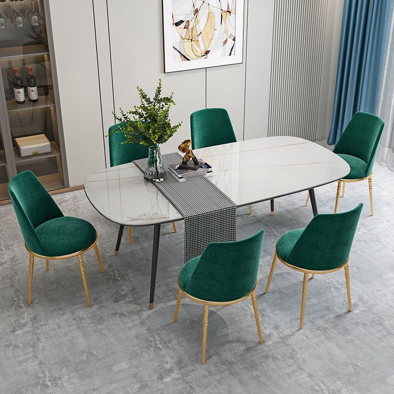 Silla lateral escandinava de piel sintética para el hogar, silla con respaldo sólido sin brazos