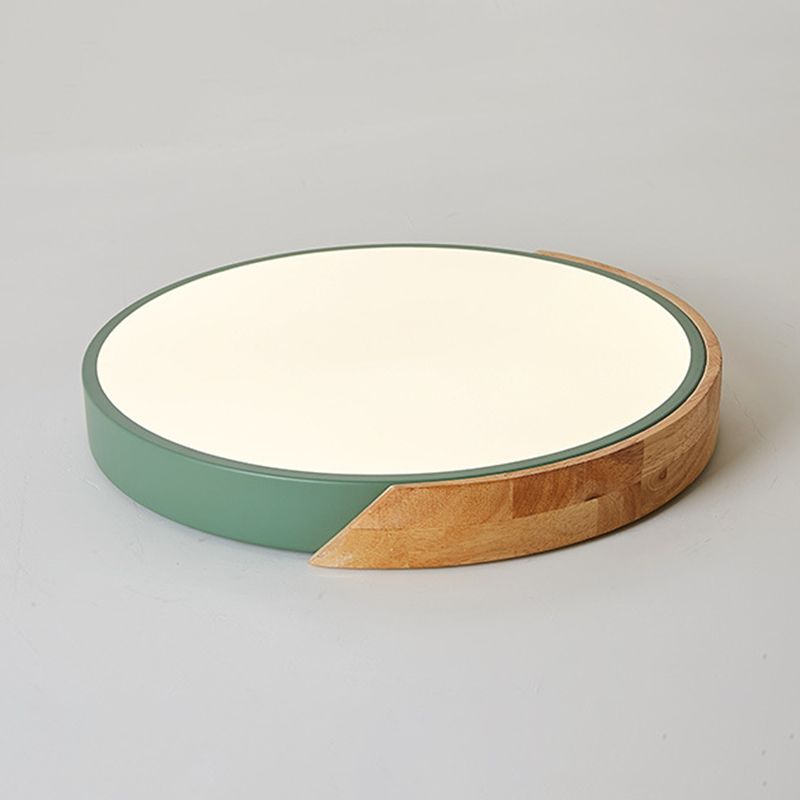 Round Shade 1-Light Flush Mount Moderne Einfache Art Flush Mount Deckenleuchten