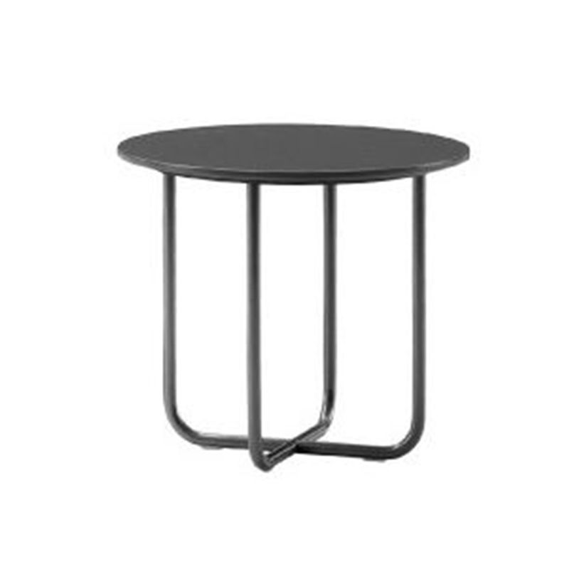Industrial Outdoor Table Sintered Stone Top Table with Metal Base