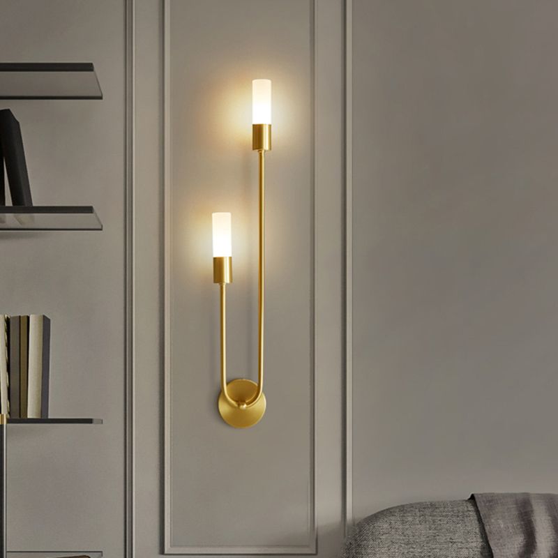 Nordic Minimalist LED Wall Sconce Light 2 Lights Up Lighting Wall Lamp for Bedroom