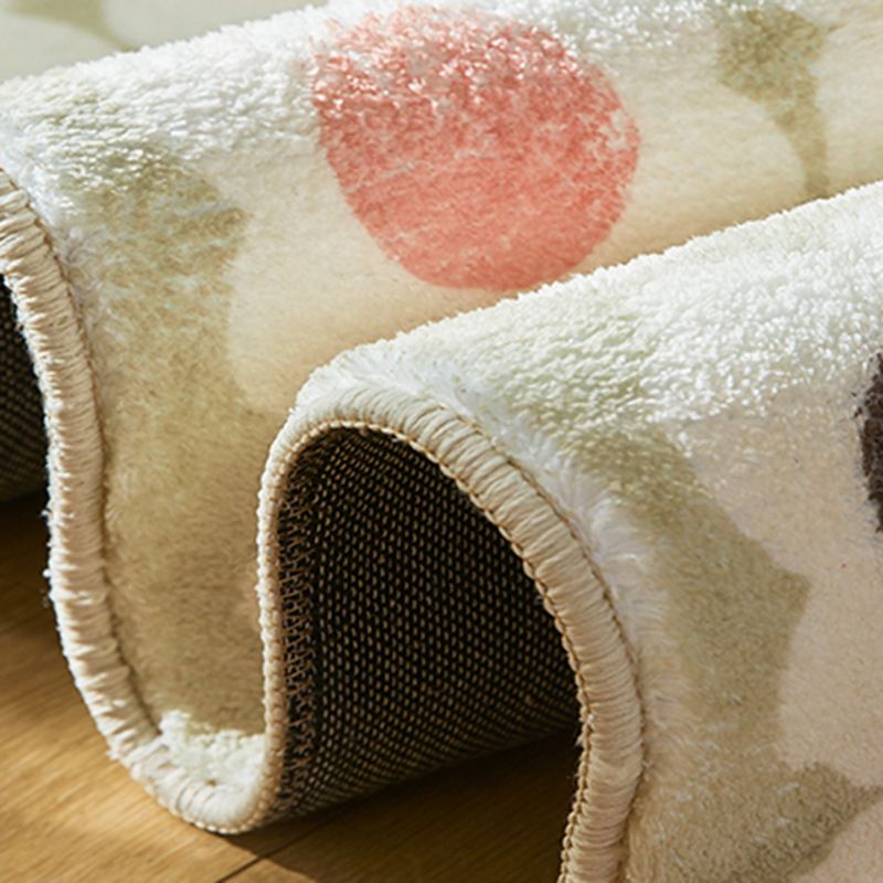 Dark Blue Carpet Polyester Whale Carpet Non-Slip Backing Carpet for Home Decor