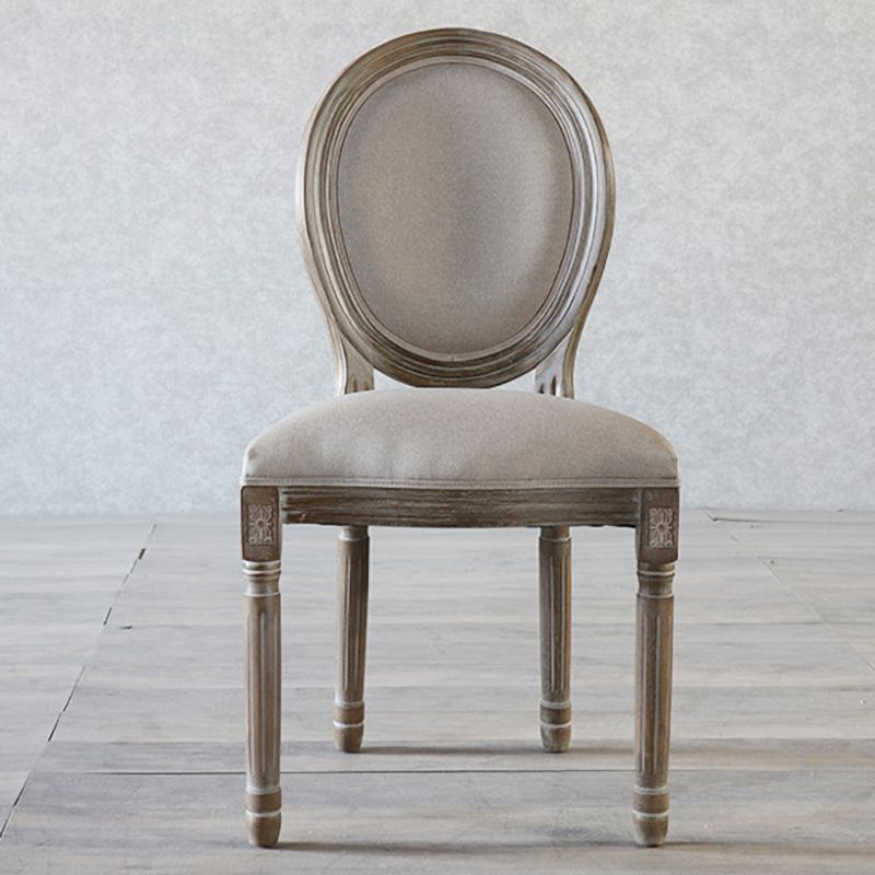 Chaise de salle à manger de Style campagnard, chaise d'appoint à dossier King Louis avec pieds en bois pour usage domestique