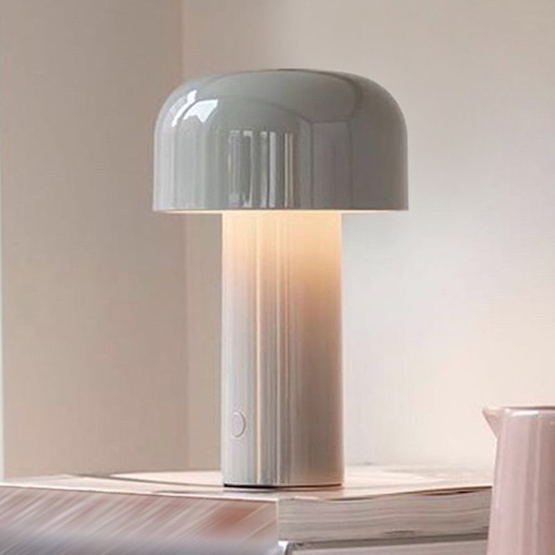 Metal Mushroom Night Table Lamp Minimalist Style Table Light for Bedside