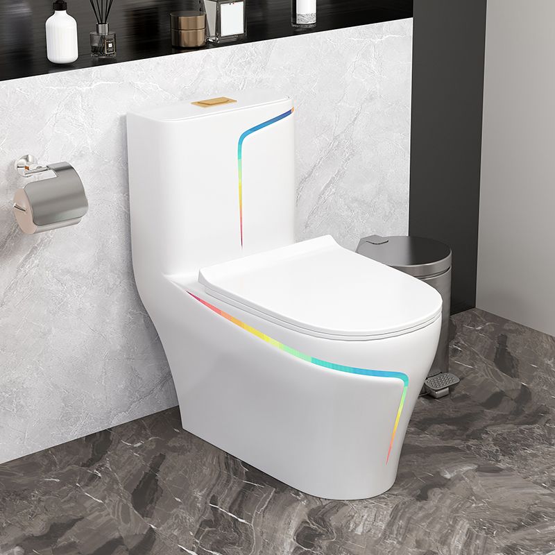 Traditional Flush Toilet Floor Mount One-Piece Toilet with Slow Close Seat