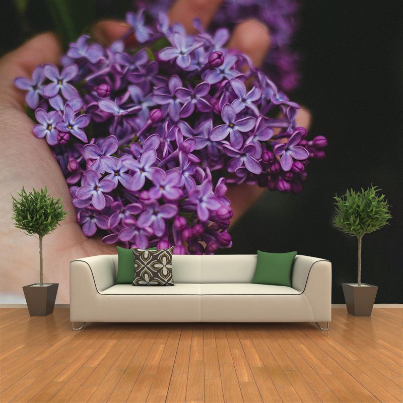Stain Resistant Decorative Murals Flower Room Wall Murals Wallpaper